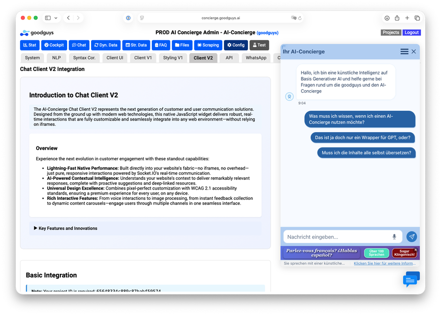 AI-Concierge Integration